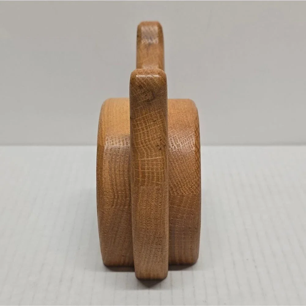 Vintage Wooden Cat Incense Holder Figurine